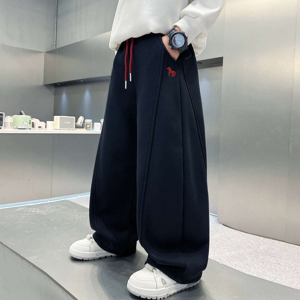 Boys Casual Loose Fit Athletic Sweatpants