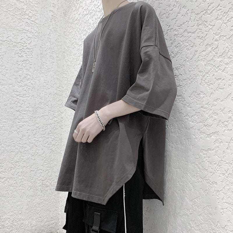 Split loose casual versatile T-shirt