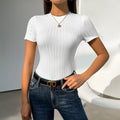Spring and summer Y2K foreign trade European and American women's clothing temperament solid color short sleeved jumpsuit