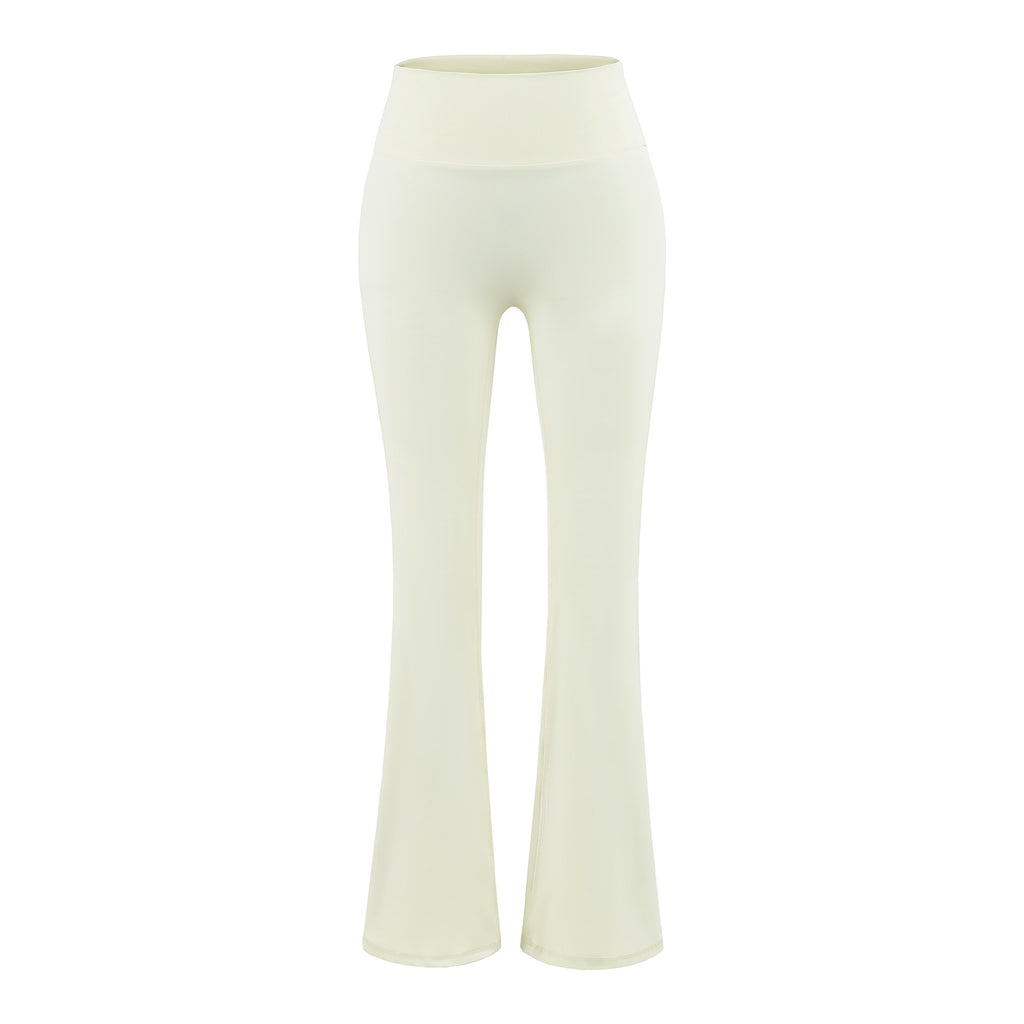 Tummy-Control Flared Pants for Women, Lightweight Breathable High-Waisted Yoga Bottoms