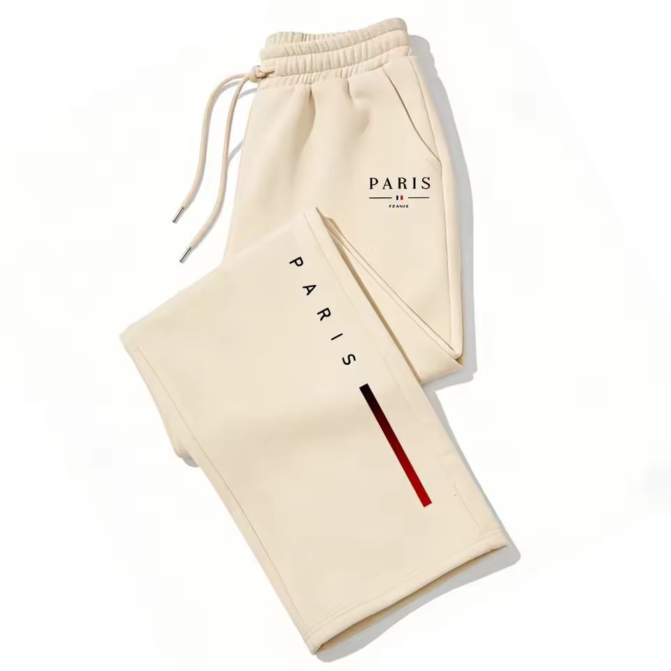 Dark Gothic Letter Print Loose Wide-leg Drawstring Unisex Sweatpants