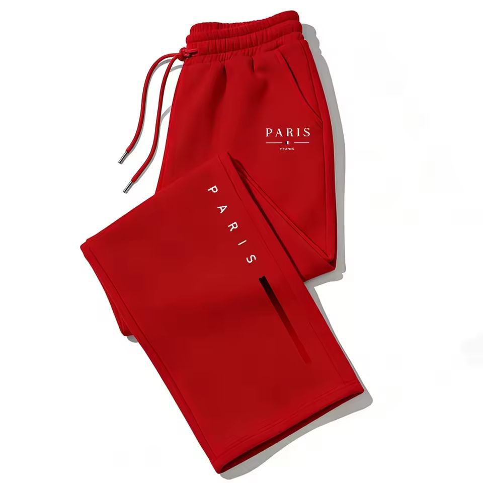 Dark Gothic Letter Print Loose Wide-leg Drawstring Unisex Sweatpants