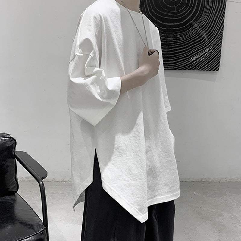 Split loose casual versatile T-shirt