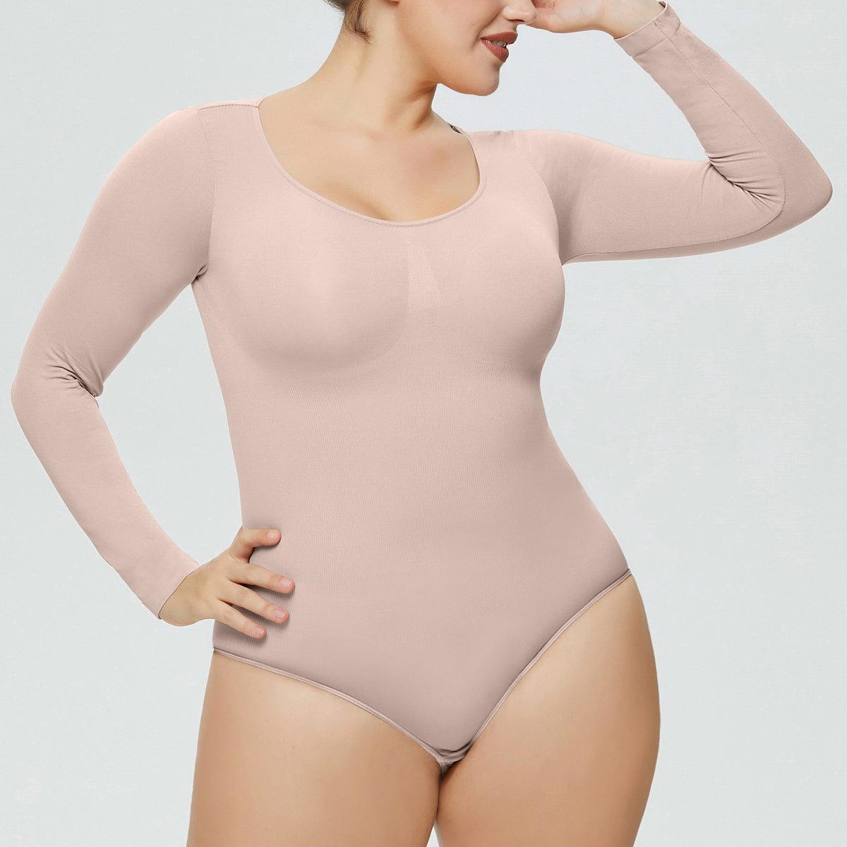 Control Hip Lift Body Shaper Women's Fitted Long Sleeve Corset Beauty Body Shaping Suit