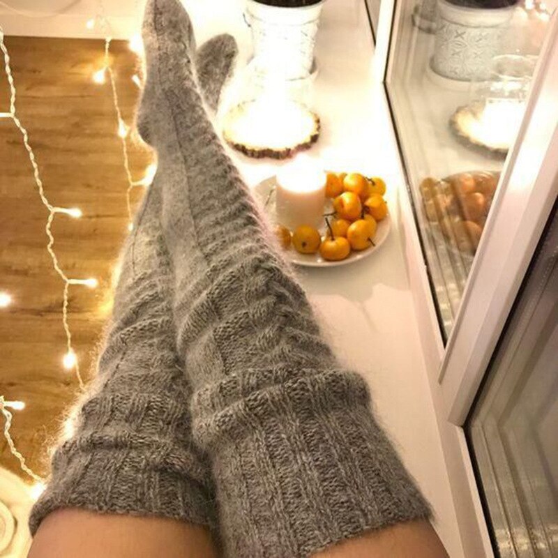 Anime Cartoon Knitting Stocking Lolita Cosplay Loose Socks JK Women Woollen Stockings Girl Student Fashion