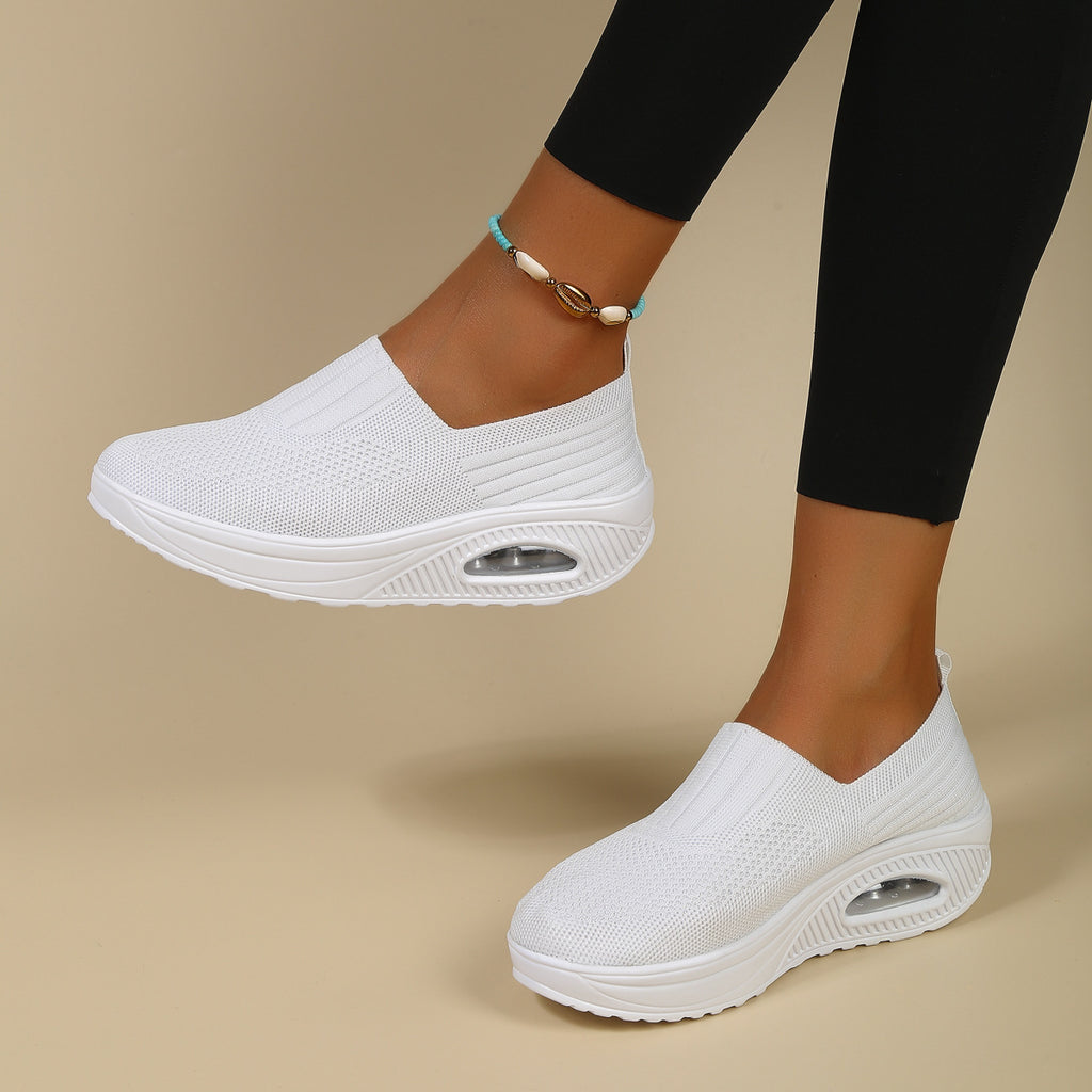 Slip-On Women's Shoes with Thick Air Flyknit Soft Sole