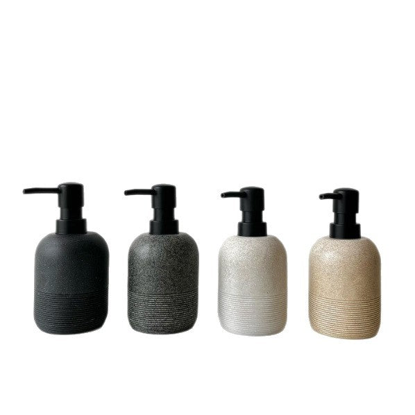 Stone Texture Bathroom Set with Lotion and Soap Dispenser Bottles for Home Hotel