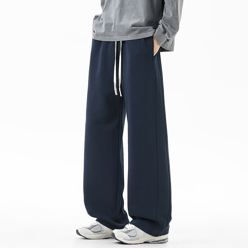 Men's Classic Straight Leg Cotton Casual Pants