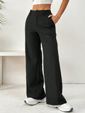 Loose slimming straight leg pants