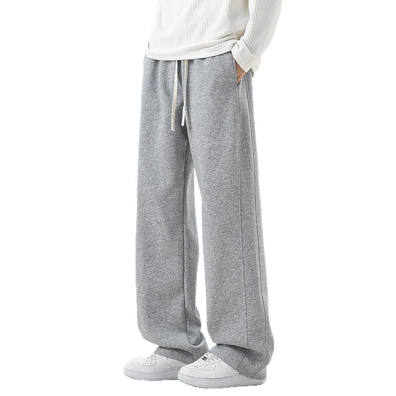 Men's Classic Straight Leg Cotton Casual Pants