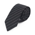 Men's Tie Cotton Jacquard Casual Business Korean Wedding Birthday Party Literary Cotton Striped Tie