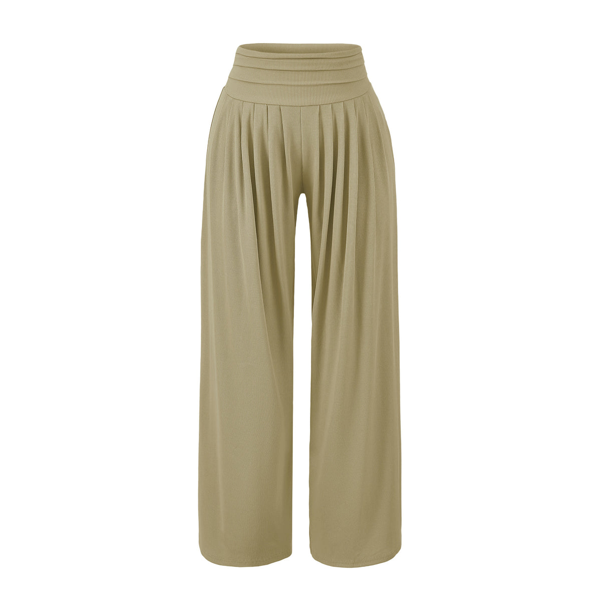 Women's Crop Racerback Button Vest &amp; Drape Wide Leg Pants Two Piece Set