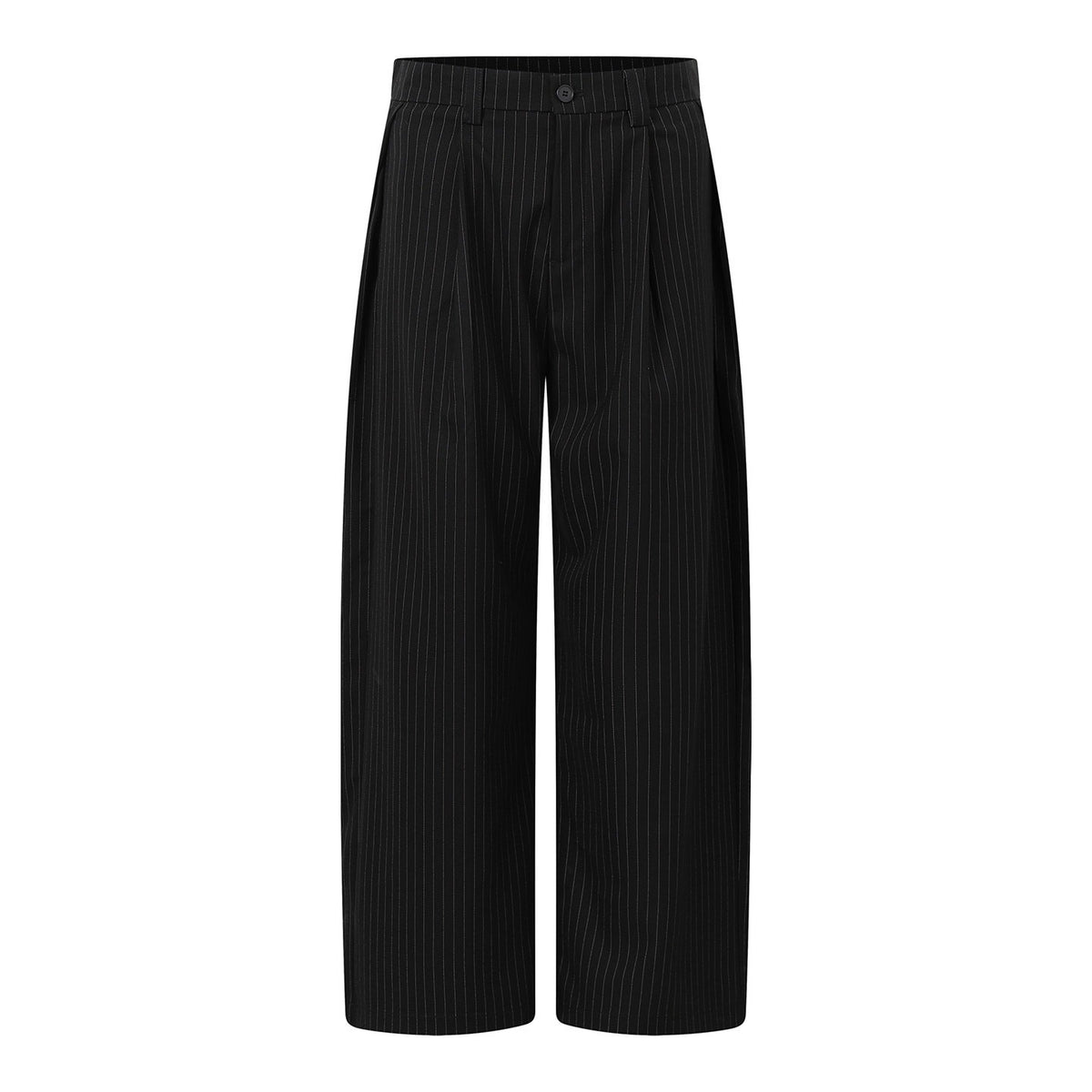 Vertical Stripe Drape Suit Pants