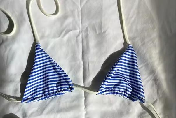 Sweet Versatile Solid Color Polka Dot Bikini Underwear Set