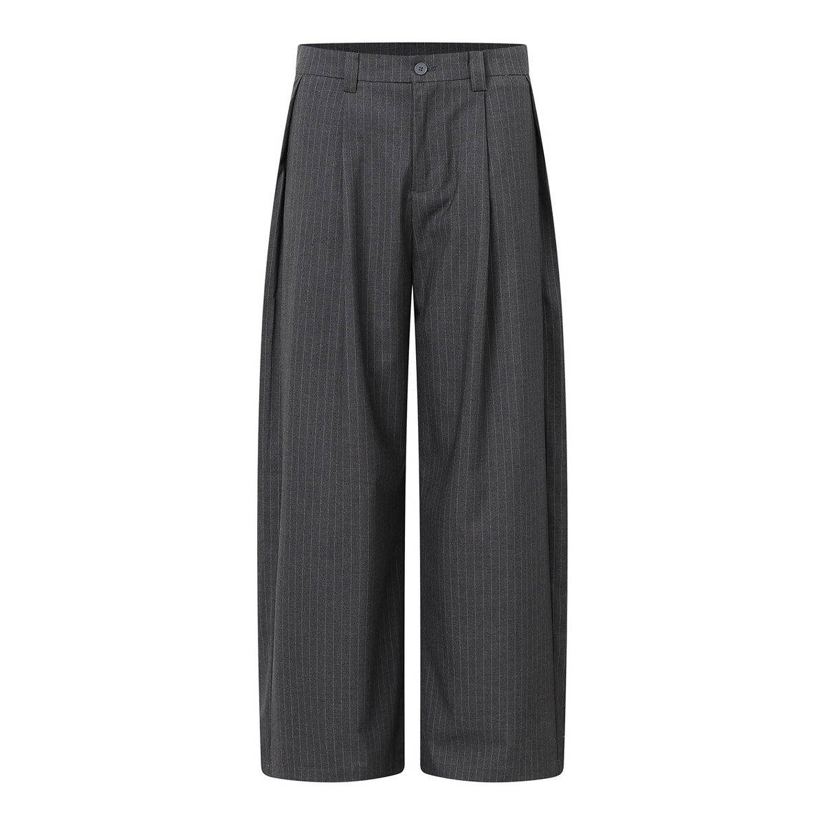 Vertical Stripe Drape Suit Pants