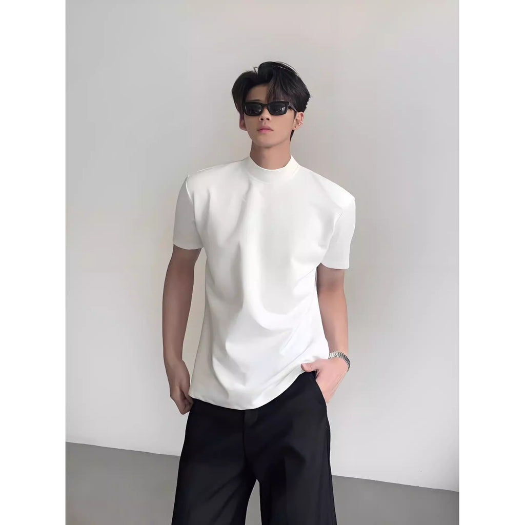 Casual Loose Fitted Plain Color Short Sleeve T-Shirt