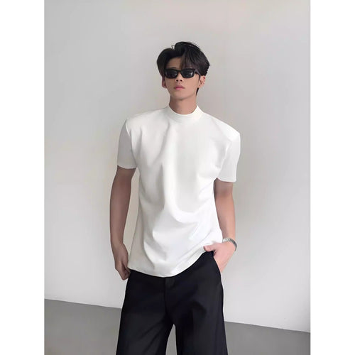 Casual Loose Fitted Plain Color Short Sleeve T-Shirt