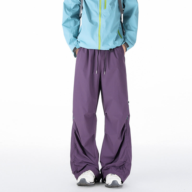 Casual Pants Men Cargo Trousers Loose Straight Leg Workwear Pants Male Long Trousers