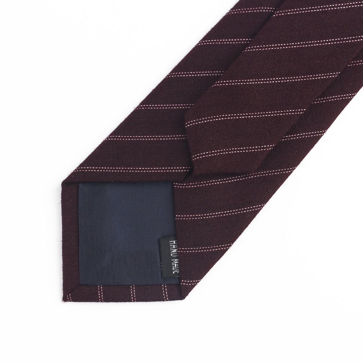 Men's Tie Cotton Jacquard Casual Business Korean Wedding Birthday Party Literary Cotton Striped Tie
