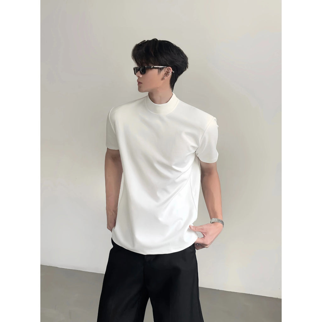 Casual Loose Fitted Plain Color Short Sleeve T-Shirt