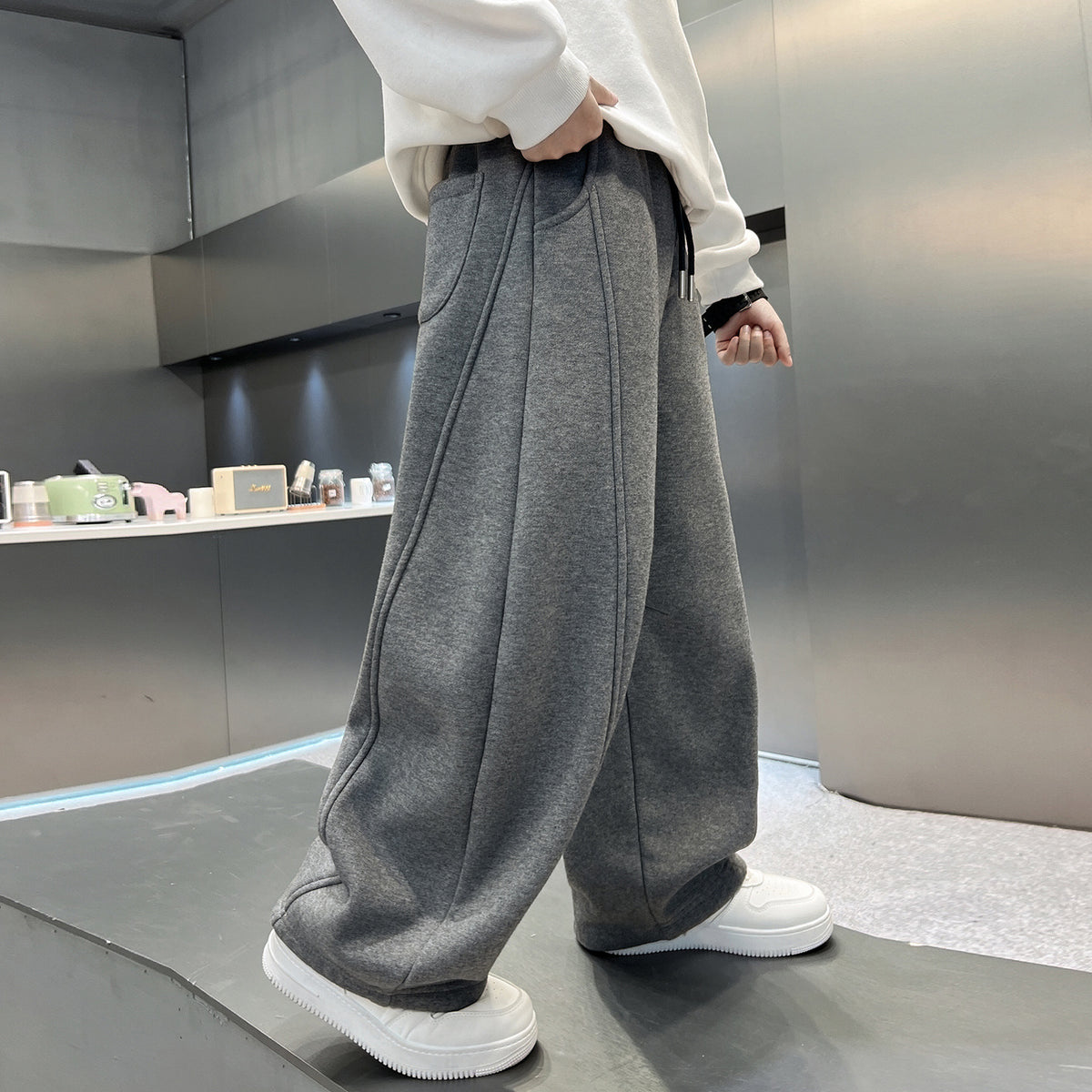 Boys Casual Loose Fit Athletic Sweatpants