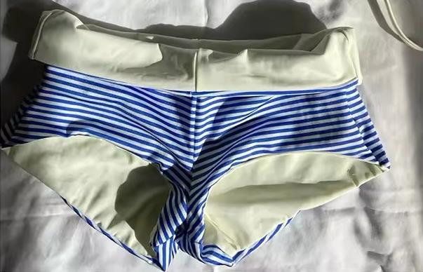 Sweet Versatile Solid Color Polka Dot Bikini Underwear Set