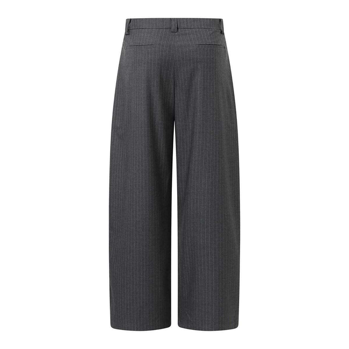 Vertical Stripe Drape Suit Pants