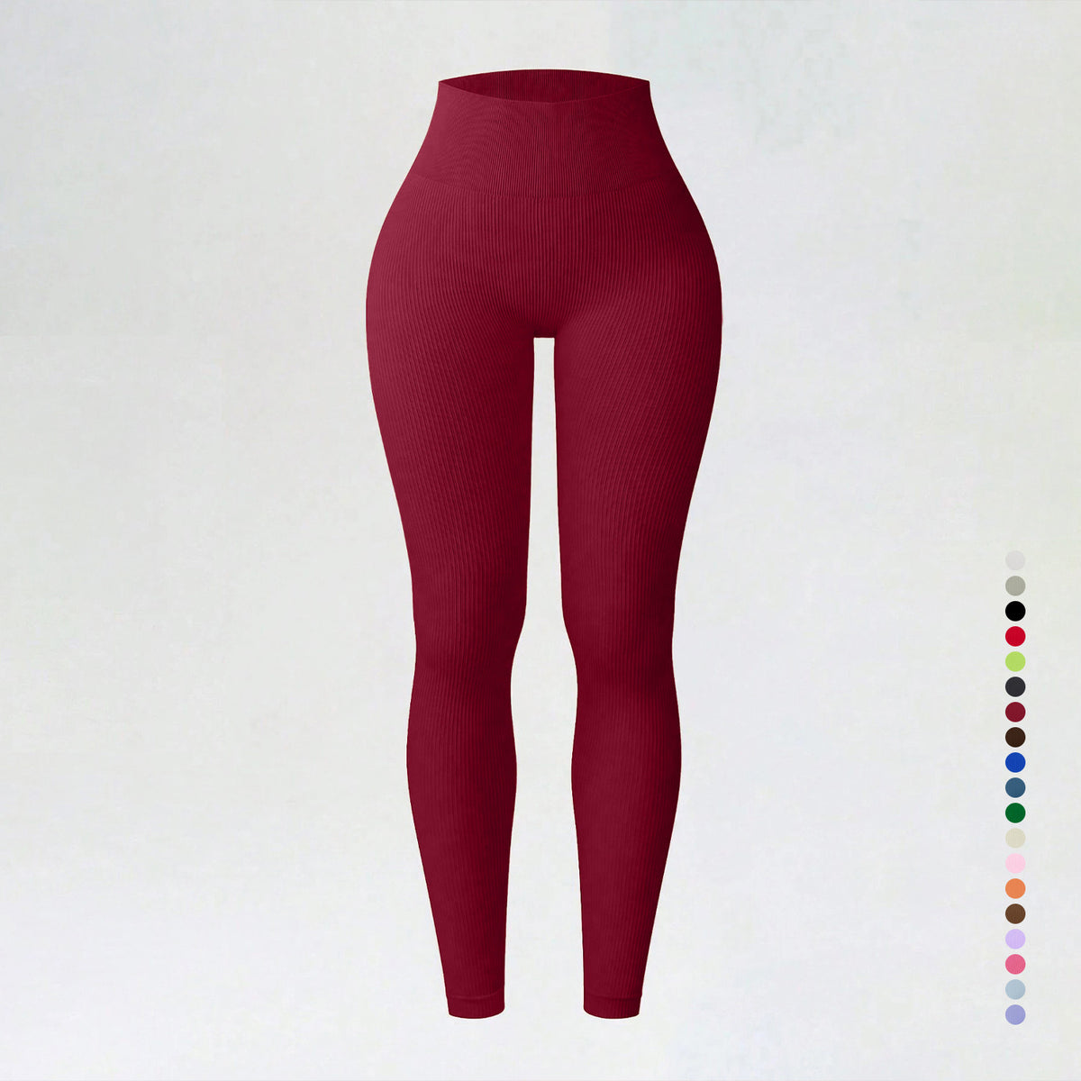 Threaded autumn and winter yoga pants seamless fitness pants high waisted sports yoga clothes leggings