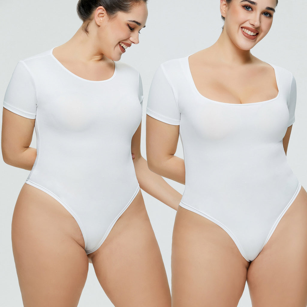 Women's Fitted Jumpsuit Solid Color Sexy Slim Plus Size Short Sleeve T-Shirt Ladies' Romper