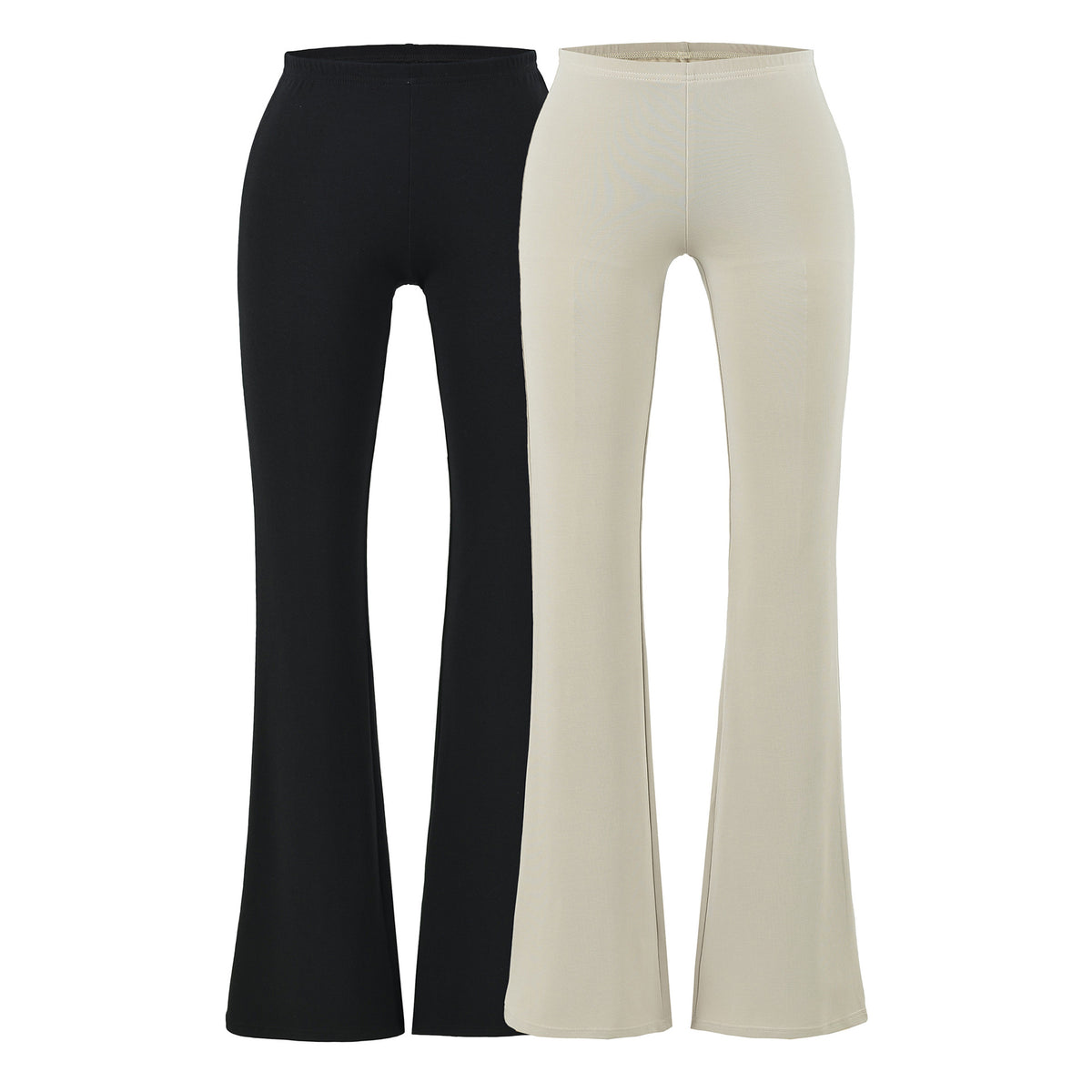 Women's Early Stretch Knit 3-Piece Set Off-Shoulder Tube Top Cropped Cardigan Flared Slim-Fit Pants