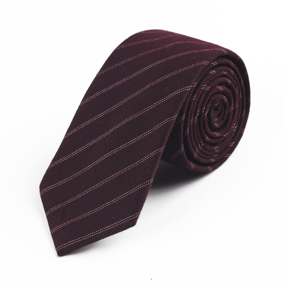 Men's Tie Cotton Jacquard Casual Business Korean Wedding Birthday Party Literary Cotton Striped Tie