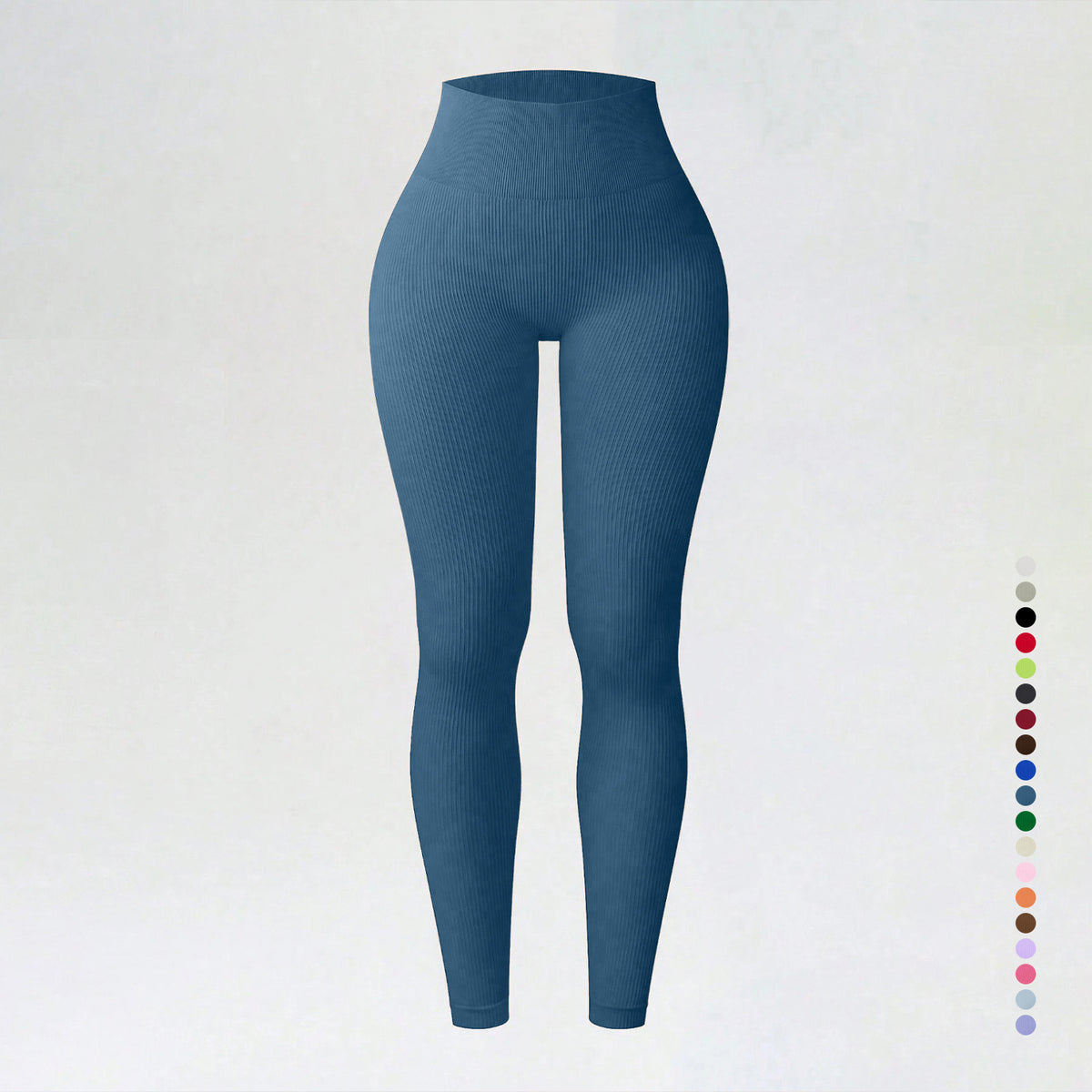 Threaded autumn and winter yoga pants seamless fitness pants high waisted sports yoga clothes leggings