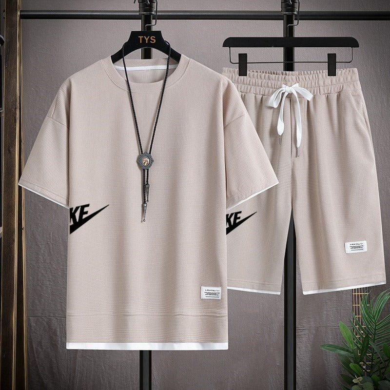 Waffle Men's Short Sleeve Set