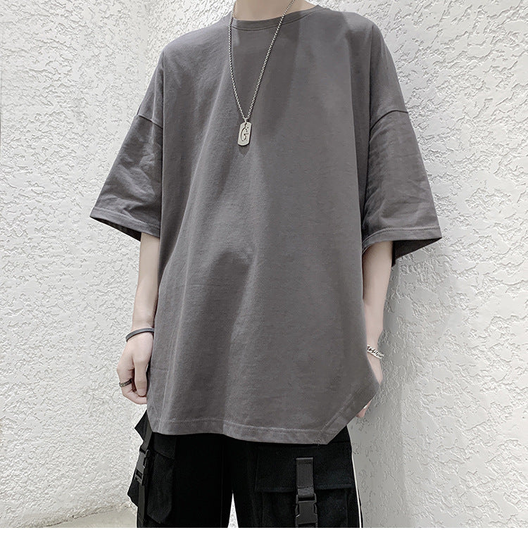Split loose casual versatile T-shirt
