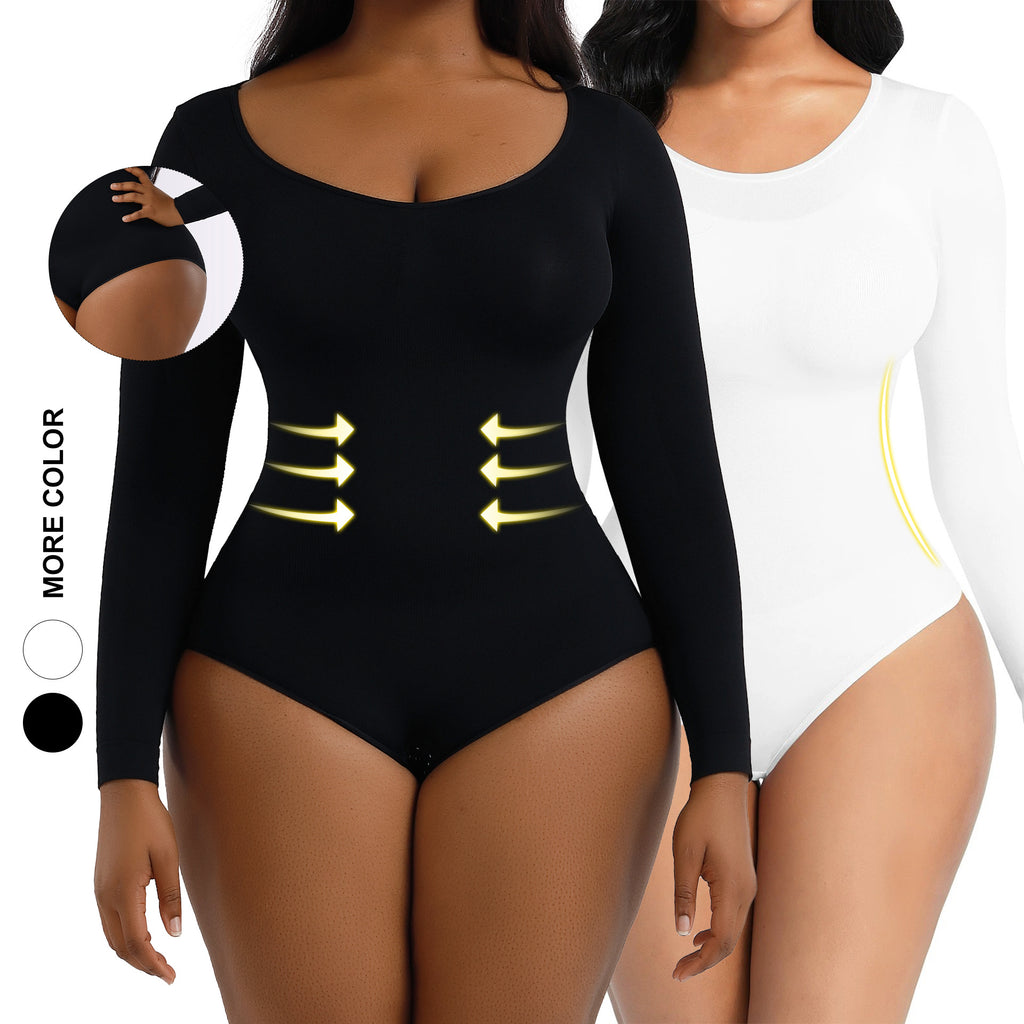Control Hip Lift Body Shaper Women's Fitted Long Sleeve Corset Beauty Body Shaping Suit