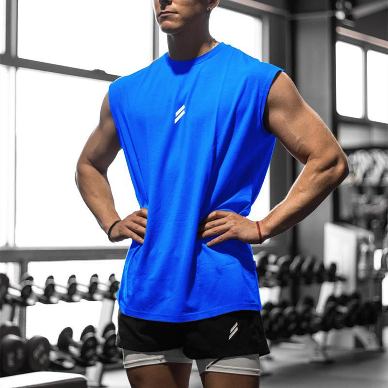 Muscle-Burning Fitness Vest for Men Summer Casual Running Training Loose Oversized Mesh Crewneck Sweatshirt