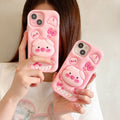 Protective Case with Stand for iPhone 17 Pro Max, Pink Pig Design, Full Coverage Shockproof Case for iPhone 15/14/13/12 Pro