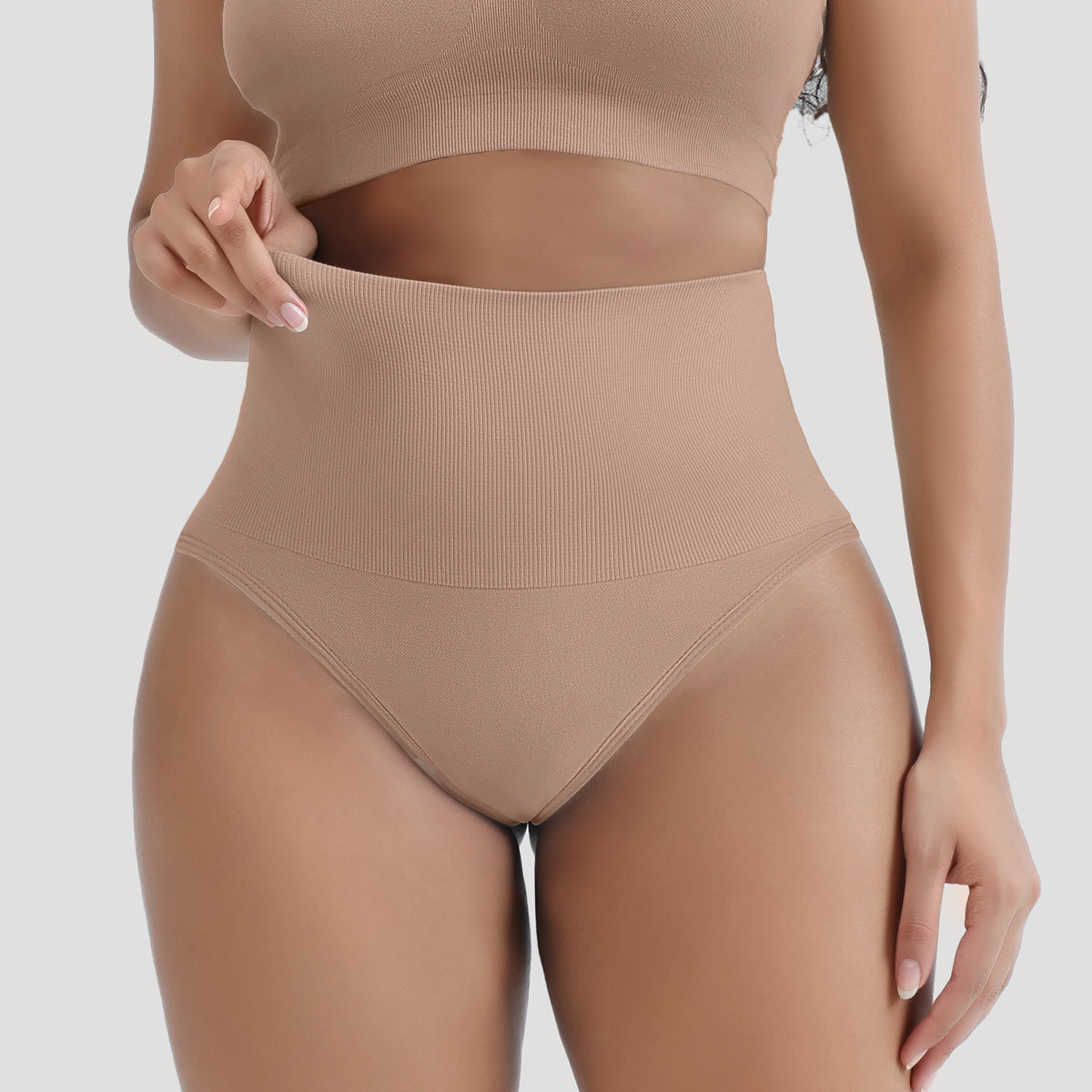Control Seamless Shapewear Thong Butt Lifting Body Shaping Pants for Women
