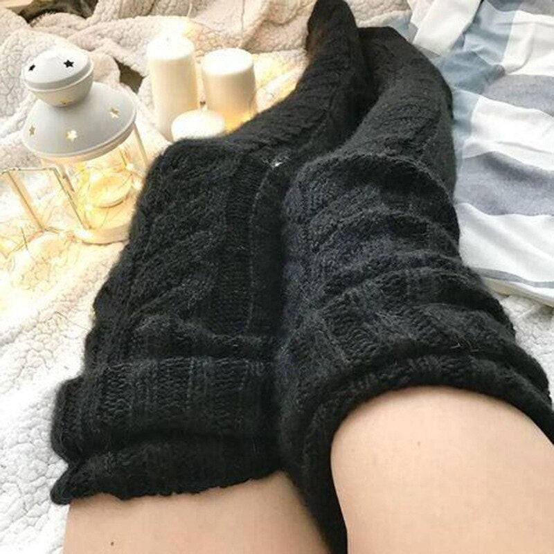 Anime Cartoon Knitting Stocking Lolita Cosplay Loose Socks JK Women Woollen Stockings Girl Student Fashion
