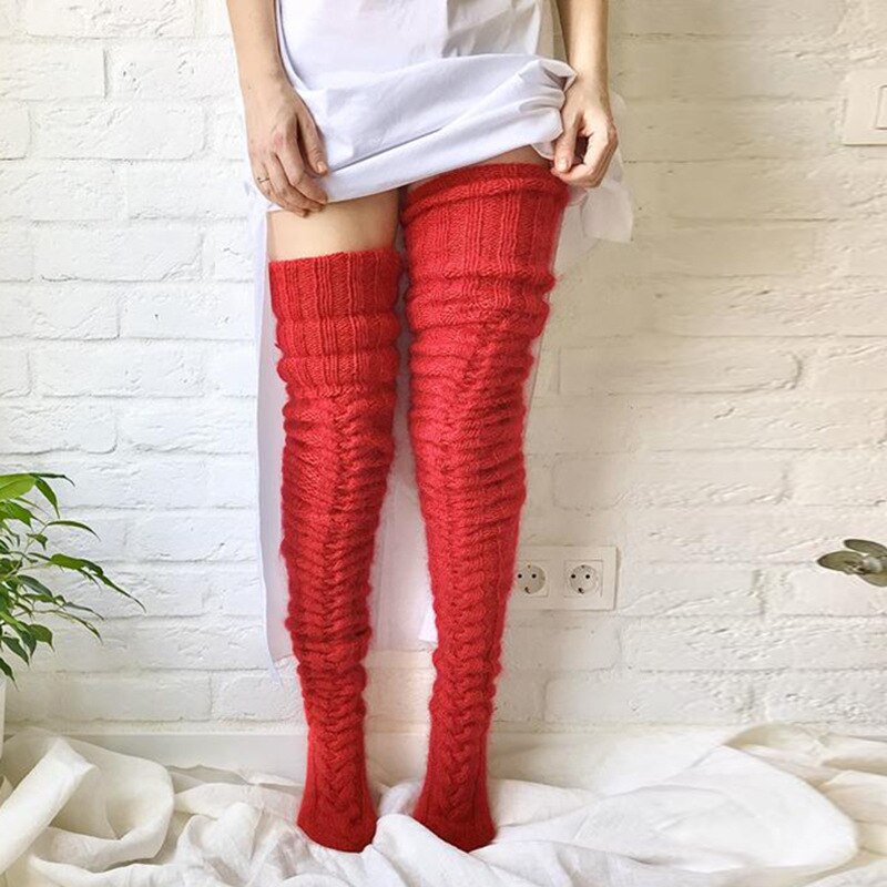 Anime Cartoon Knitting Stocking Lolita Cosplay Loose Socks JK Women Woollen Stockings Girl Student Fashion