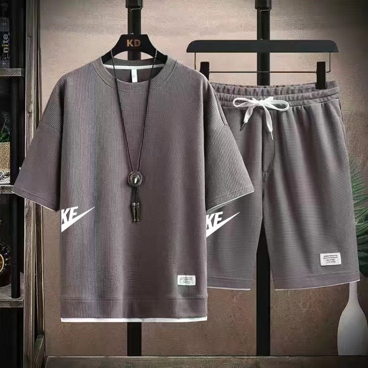 Waffle Men's Short Sleeve Set