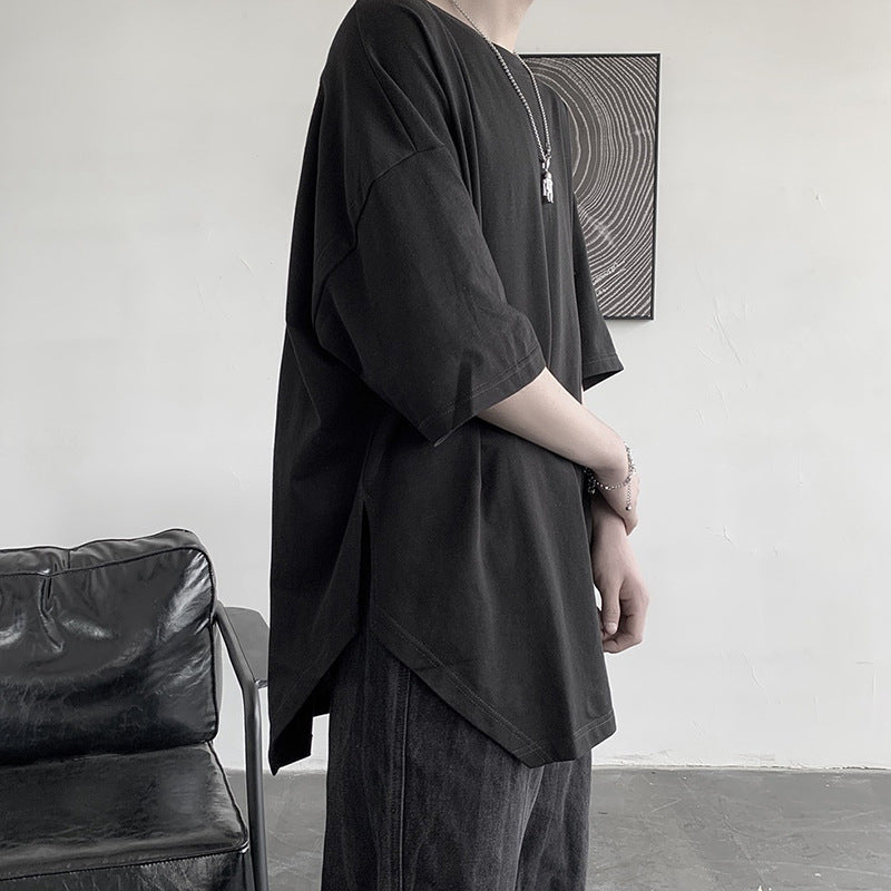 Split loose casual versatile T-shirt