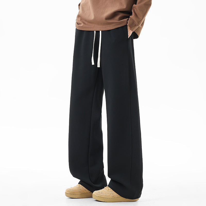 Men's Classic Straight Leg Cotton Casual Pants