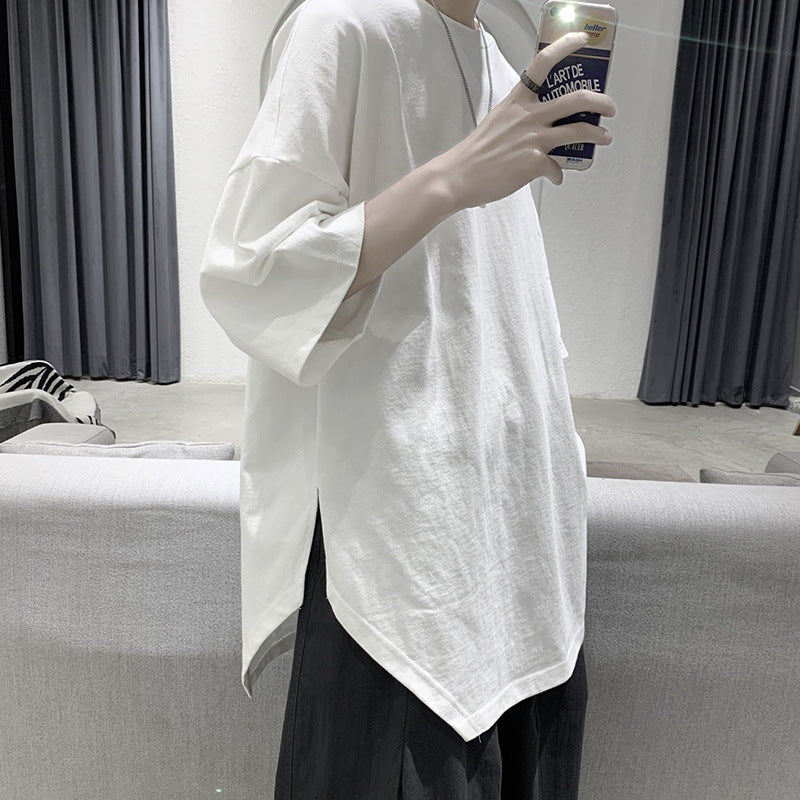 Split loose casual versatile T-shirt