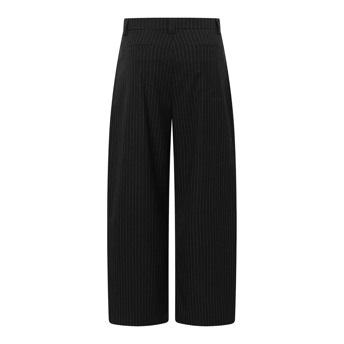 Vertical Stripe Drape Suit Pants